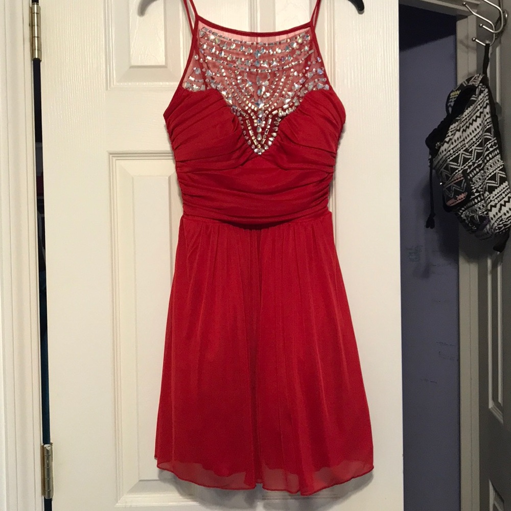 Red homecoming dress